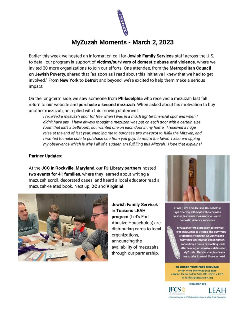 thumbnail of MyZuzah Moments – March 2, 2023